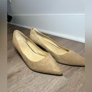 Suede Block Pumps Vintage Crown Size 11